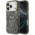 Etui Guess Python Pattern MagSafe na iPhone 18 Pro Max / 17 Pro Max - czarne