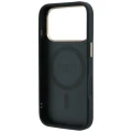 Etui Guess Ring Stand 360 Grained Classic Logo MagSafe na iPhone 18 Pro / 17 Pro - czarne