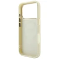 Etui Guess Saffiano Peony & Ring MagSafe na iPhone 18 Pro / 17 Pro - beżowe