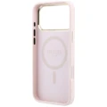 Etui Guess Saffiano Small 4G & Classic Logo MagSafe na iPhone 18 Pro / 17 Pro - różowe