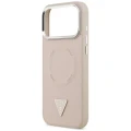 Etui Guess Triangle Logo MagSafe na iPhone 18 Pro Max / 17 Pro Max - różowe