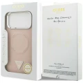 Etui Guess Triangle Logo MagSafe na iPhone 18 Pro Max / 17 Pro Max - różowe
