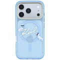 Etui Karl Lagerfeld Script Logo MagSafe na iPhone 18 Pro / 17 Pro - jasnoniebieskie