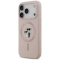 Etui Karl Lagerfeld Silicone Karl&Choupette Ring MagSafe na iPhone 18 Pro / 17 Pro - czarne