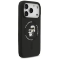Etui Karl Lagerfeld Silicone Karl&Choupette Ring MagSafe na iPhone 18 Pro Max / 17 Pro Max - czarne