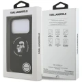 Etui Karl Lagerfeld Silicone Karl&Choupette Ring MagSafe na iPhone 18 Pro Max / 17 Pro Max - czarne