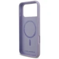 Etui Karl Lagerfeld Silicone Karl&Choupette Ring MagSafe na iPhone 18 Pro Max / 17 Pro Max - fioletowe