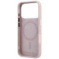 Etui Karl Lagerfeld with Ring Stand 360 Choupette Head Pin MagSafe na iPhone 18 Pro Max / 17 Pro Max - różowe