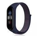 PASEK DO XIAOMI MI BAND 3/4/5/6/7 OPASKA NYLONOWA DO SMARTBAND - GRANATOWY