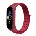 PASEK DO XIAOMI MI BAND 3/4/5/6/7 OPASKA NYLONOWA DO SMARTBAND - CZERWONY