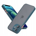 ETUI DO IPHONE 12 MINI  MATOWE CASE – OCHRONA APARATU I WZMOCNIONA OSŁONA, ZIELONY