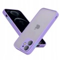 ETUI DO IPHONE 12 MINI  MATOWE CASE – OCHRONA APARATU I WZMOCNIONA OSŁONA, FIOLETOWY