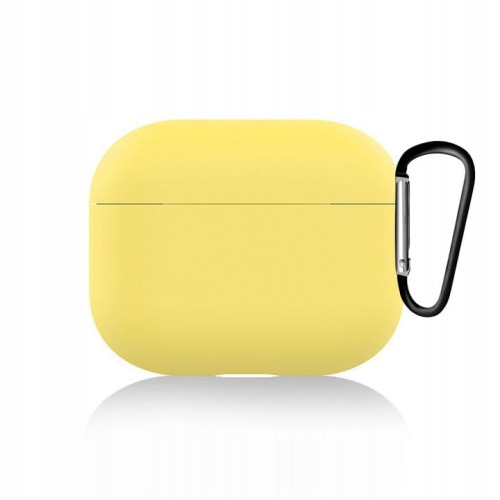 ETUI DO AIRPODS PRO Z KARABINKIEM - ŻÓŁTY