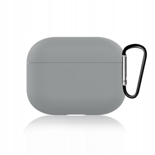 ETUI DO AIRPODS PRO Z KARABINKIEM - SZARY
