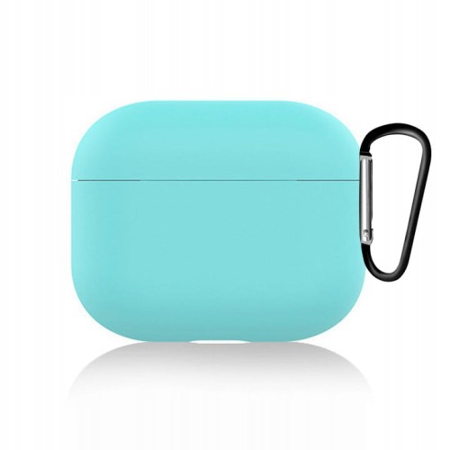 ETUI DO AIRPODS 3 Z KARABINKIEM - MIĘTOWY