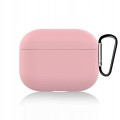 ETUI DO AIRPODS 3 Z KARABINKIEM - RÓŻOWY