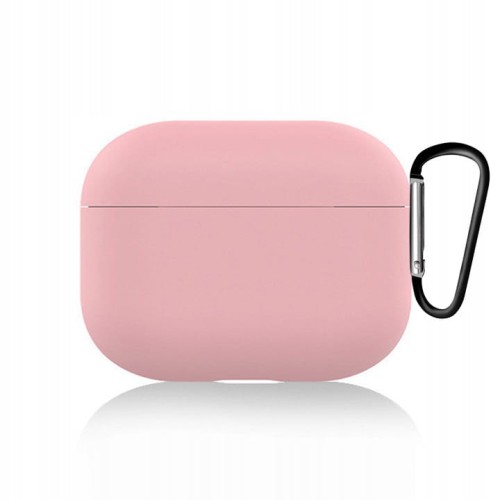 ETUI DO AIRPODS 3 Z KARABINKIEM - RÓŻOWY