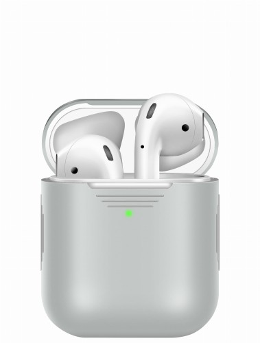 Etui silikonowe do AirPods 1/2 - Szary