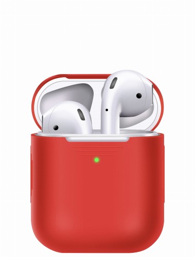 Etui silikonowe do AirPods 1/2 - Czerwony