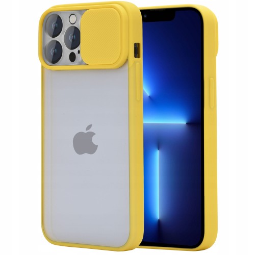 Etui z podwójną ochroną na aparat do iPhone 13 Pro Max - Żółty