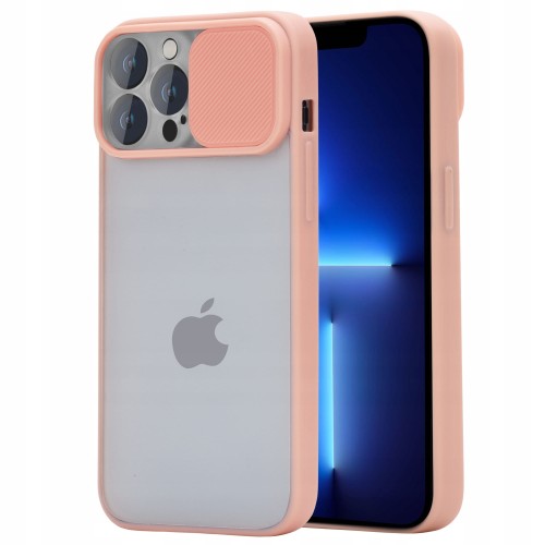 Etui z podwójną ochroną na aparat do iPhone 13 Pro Max - Różowy