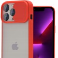 Etui z podwójną ochroną na aparat do iPhone 13 Pro - Czerwony