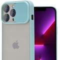 Etui z podwójną ochroną na aparat do iPhone 13 Pro - Miętowy