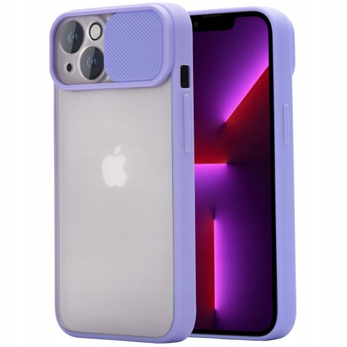 Etui z podwójną ochroną na aparat do iPhone 13 - Fiolet