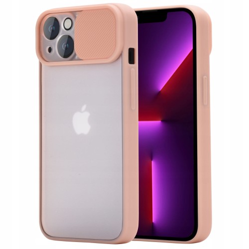 Etui z podwójną ochroną na aparat do iPhone 13 - Różowy