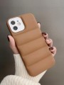Etui AirBag case do iPhone 13 Mini - Orzechowy + 2 osłonki na aparat GRATIS!
