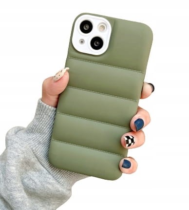 Etui AirBag case do iPhone 13 Mini - Zielony + 2 osłonki na aparat GRATIS!