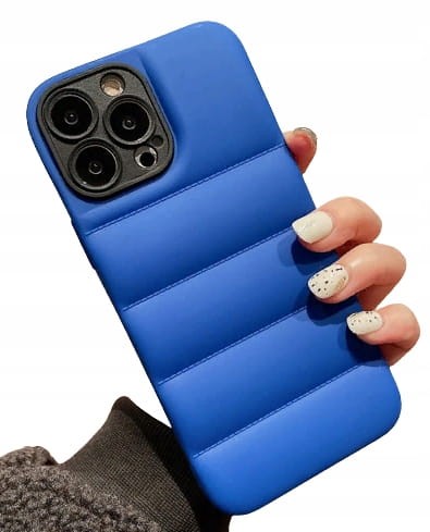Etui AirBag case do iPhone 13 Pro Max - Niebieski + 2 osłonki na aparat GRATIS!