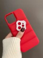  Etui AirBag case do iPhone 12 - Czerwony + 2 osłonki na aparat GRATIS!