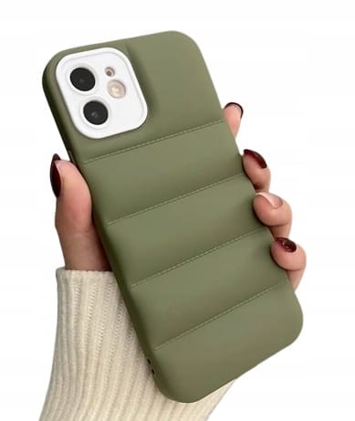  Etui AirBag case do iPhone 12 - Zielony + 2 osłonki na aparat GRATIS!