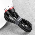 Baseus Cafule Cable wytrzymały nylonowy kabel przewód USB / micro USB 2A 3M czarno-czerwony