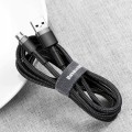 Kabel Baseus Cafule Cable CAMKLF-CG1 USB-A / micro USB 1.5A 2 m - czarno-szary