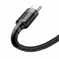Kabel Baseus Cafule USB-A / USB-C QC 3.0 3A 1 m - Czarno-szary