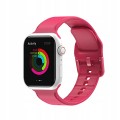 Silikonowy pasek do Apple Watch 38/40/41mm - Rose red
