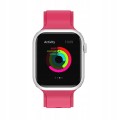 Silikonowy pasek do Apple Watch 38/40/41mm - Rose red