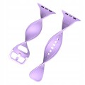 Silikonowy pasek do Apple Watch 42/44/45mm - Lavender