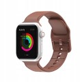 Silikonowy pasek do Apple Watch 42/44/45mm - Brown