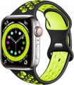 Pasek sportowy do Apple Watch 42/44/45mm | SM - Black + Green