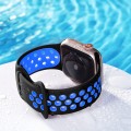 Pasek sportowy do Apple Watch 42/44/45mm | SM - Black + Blue