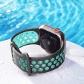 Pasek sportowy do Apple Watch 42/44/45mm | SM - Gray + Green