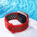 Pasek sportowy do Apple Watch 42/44/45mm | SM - Red + Black