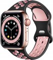 Pasek sportowy do Apple Watch 42/44/45mm | SM - Black + Pink