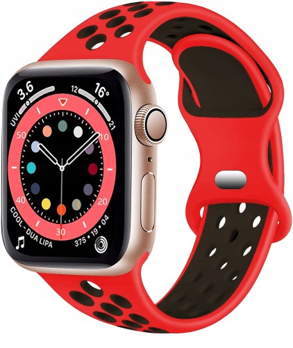 Pasek sportowy do Apple Watch 38/40/41mm | ML - Red + Black