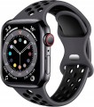 Pasek sportowy do Apple Watch 38/40/41mm | SM - Dark Grey + Black