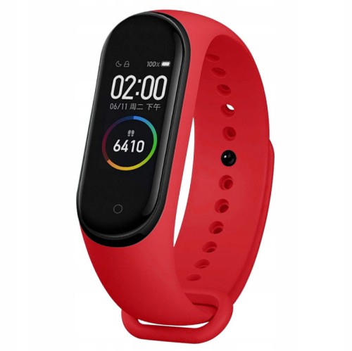 PASEK OPASKA  SPORTOWA DO XIAOMI MI BAND 3/4 | RED