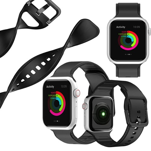 Silikonowy pasek do Apple Watch 38/40/41mm - Black